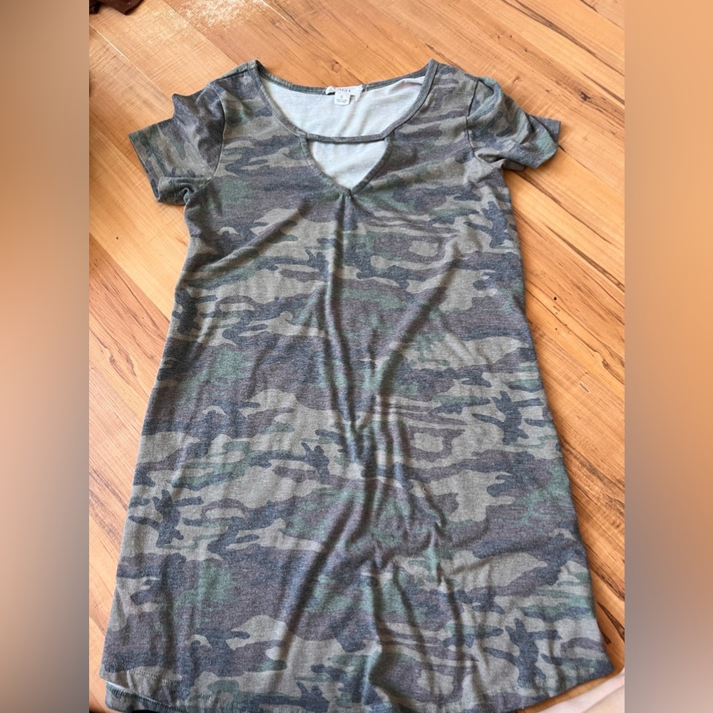 Camo tshirt dress